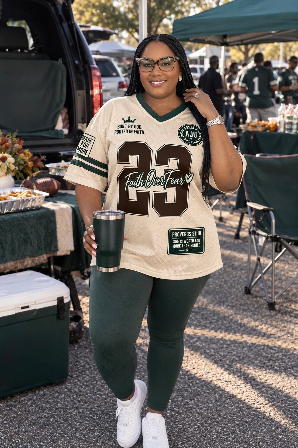 Proverbs 31:23 Faith Over Fear Jersey
