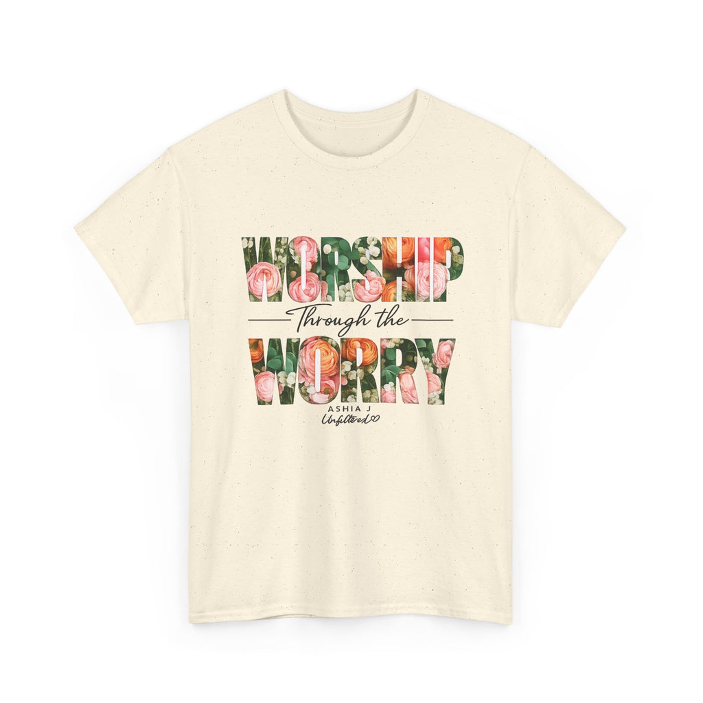 T-Shirt - Worried Through the Worry Floral Graphic Tee