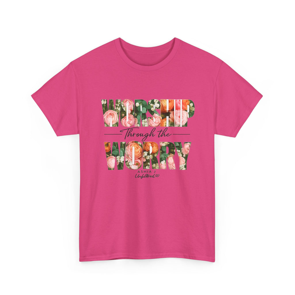 T-Shirt - Worried Through the Worry Floral Graphic Tee