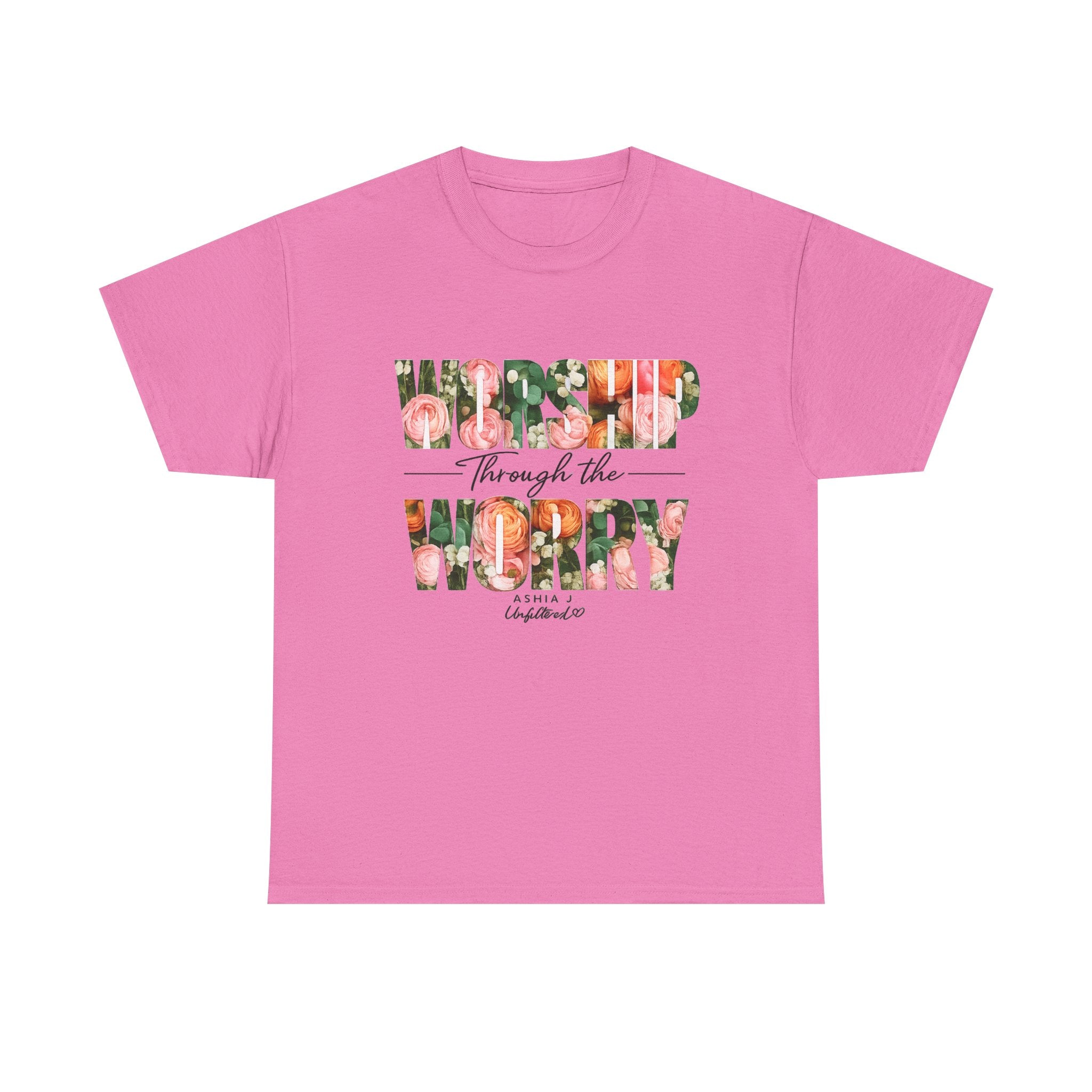 T-Shirt - Worried Through the Worry Floral Graphic Tee