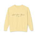 Heal Grow Become Crewneck Sweatshirt — Inspirational Lightweight Pullover