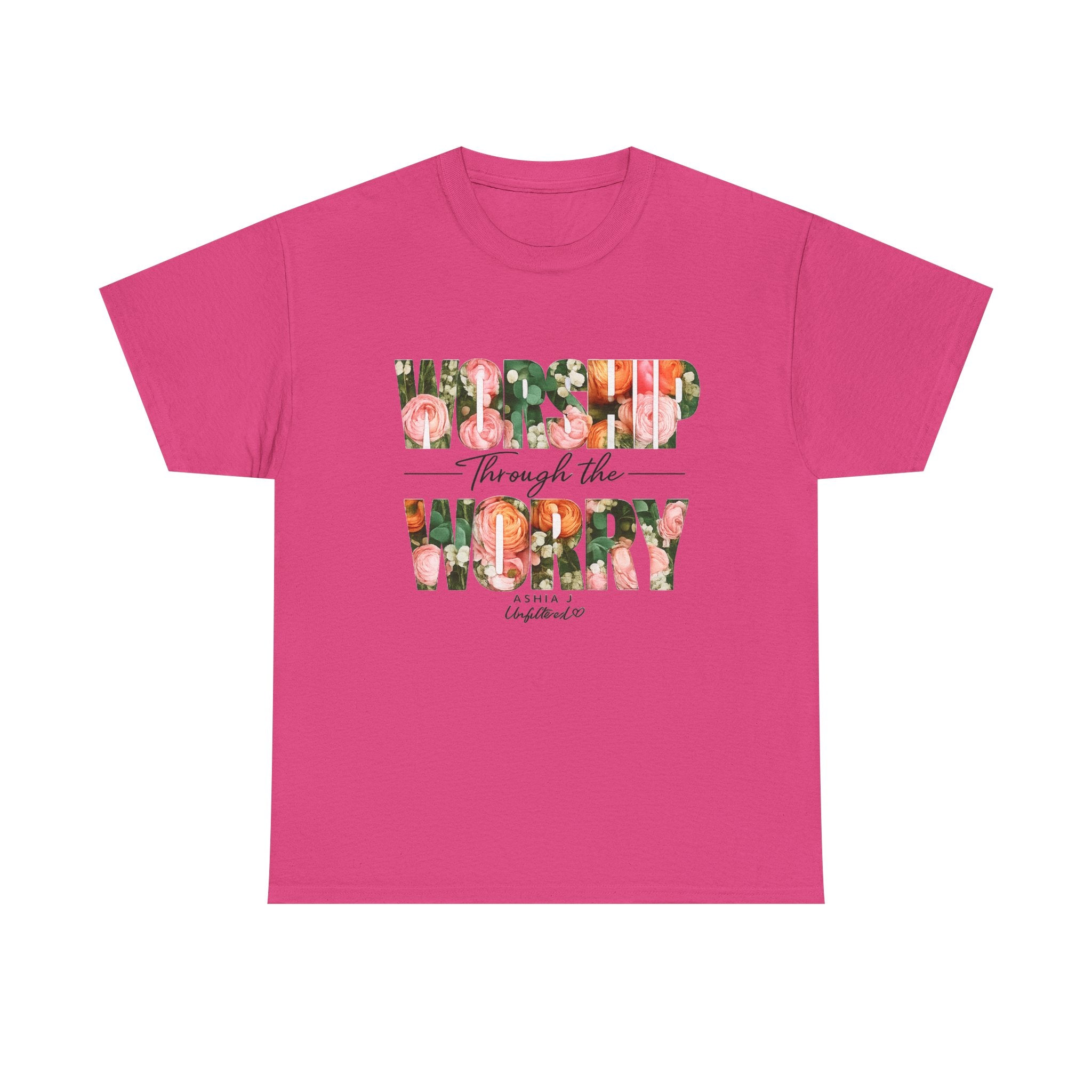 T-Shirt - Worried Through the Worry Floral Graphic Tee