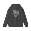 Faith Purpose Unfiltered Hoodie — Inspirational Christian Quote Pullover