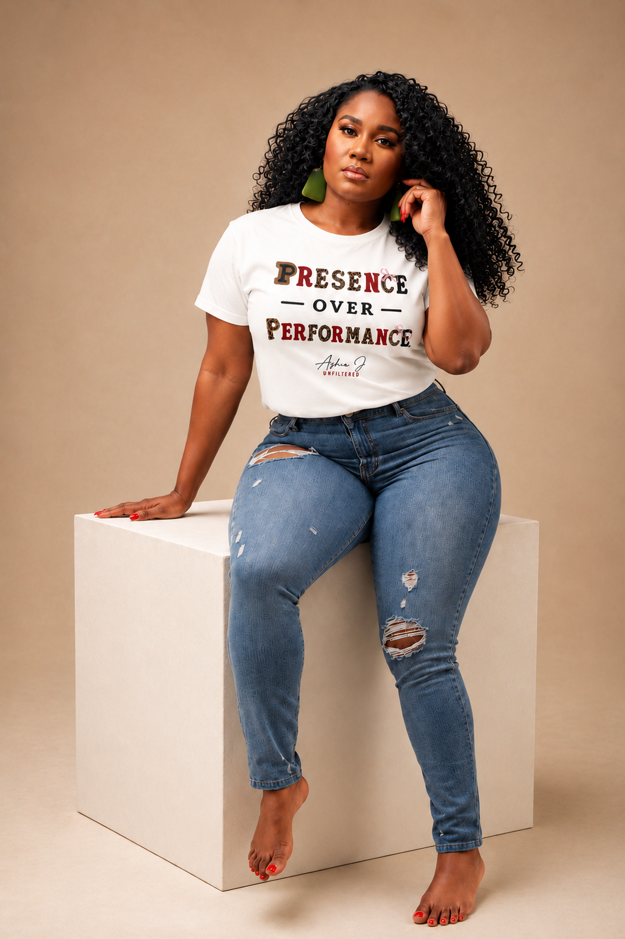 Presence Over Performance T-Shirt — Inspirational Mindfulness Tee
