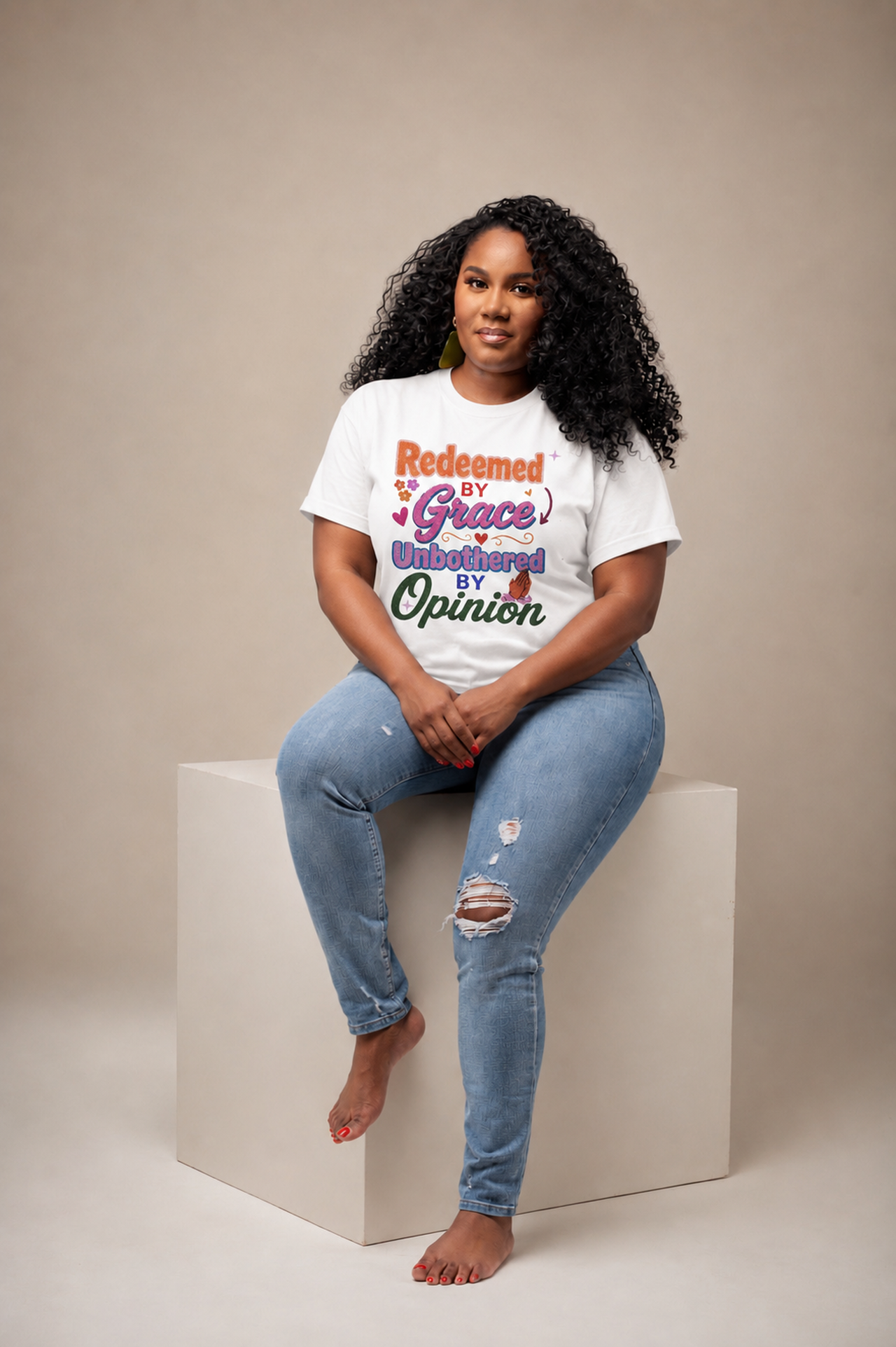 Redeemed by Grace, Unbothered by Opinion T-Shirt