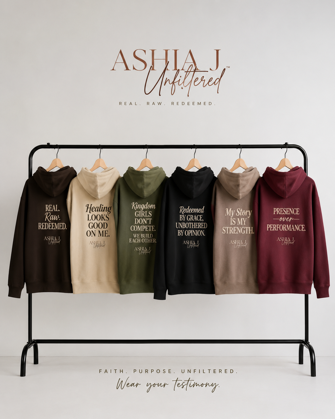 Presence Over Performance Hoodie — Inspirational Back Print Sweatshirt
