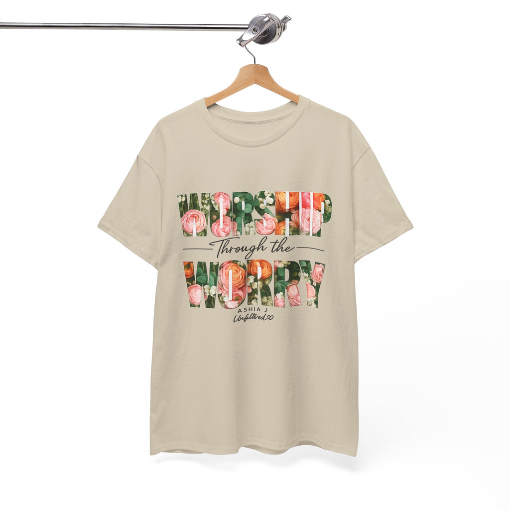 T-Shirt - Worried Through the Worry Floral Graphic Tee