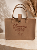 The Becoming Collection | Inspirational Carryall Tote