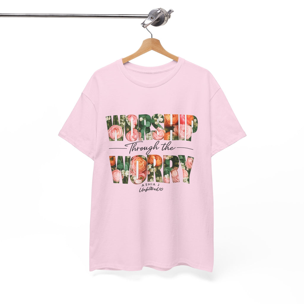 T-Shirt - Worried Through the Worry Floral Graphic Tee