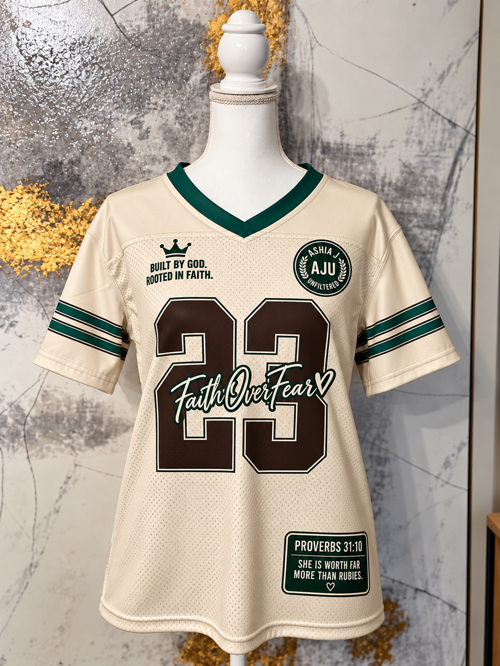Proverbs 31:23 Faith Over Fear Jersey