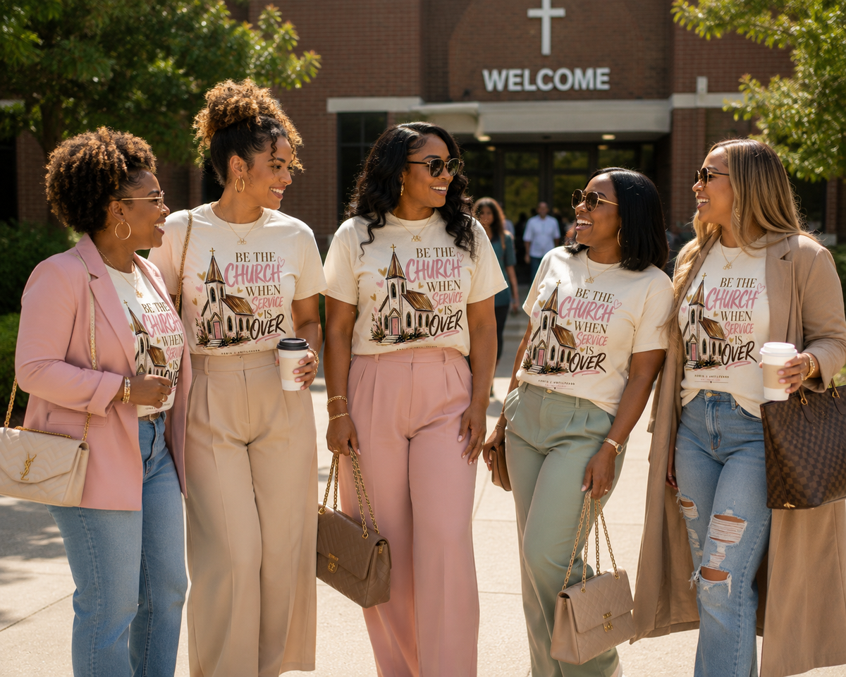 Be The Church When Service Is Over Graphic Tee