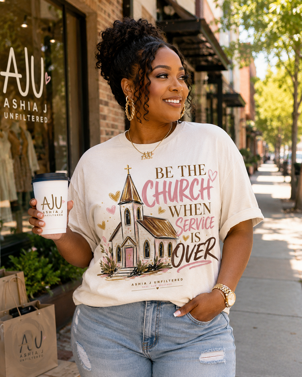 Be The Church When Service Is Over Graphic Tee