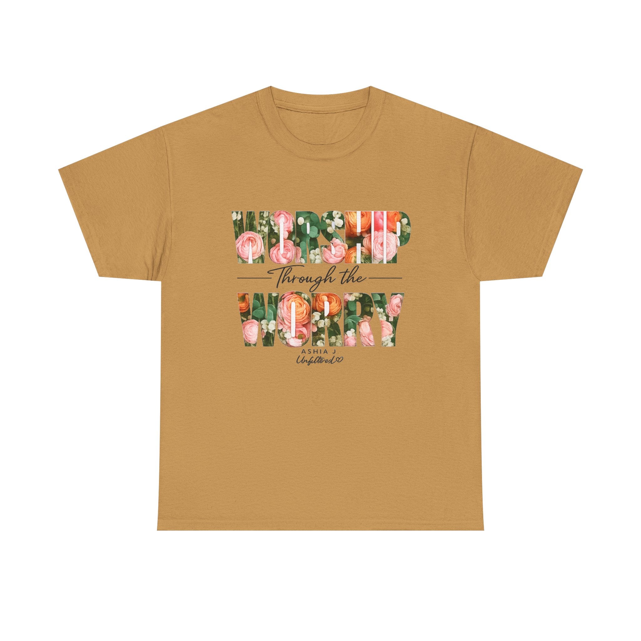T-Shirt - Worried Through the Worry Floral Graphic Tee
