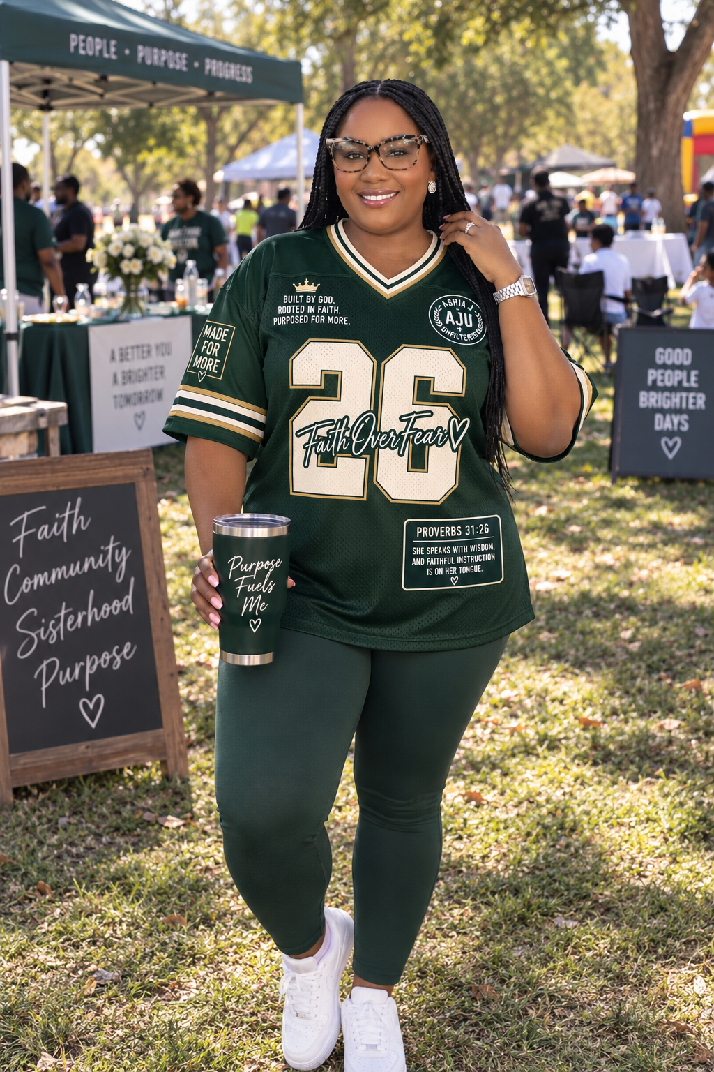 Proverbs 31:26 “Faith Over Fear” Jersey