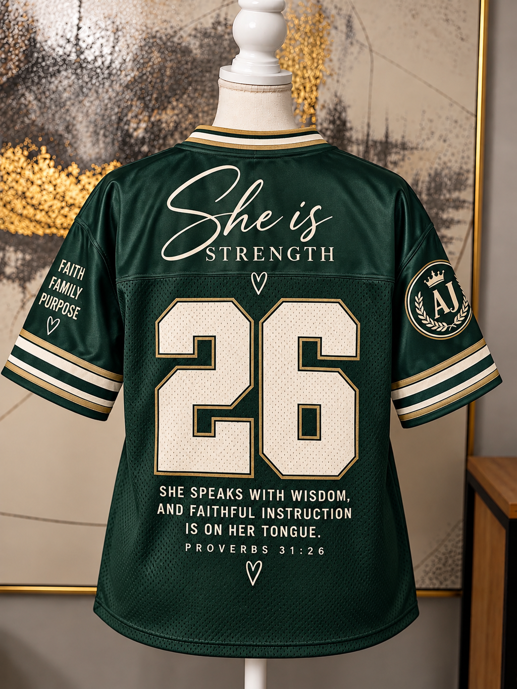 Proverbs 31:26 “Faith Over Fear” Jersey